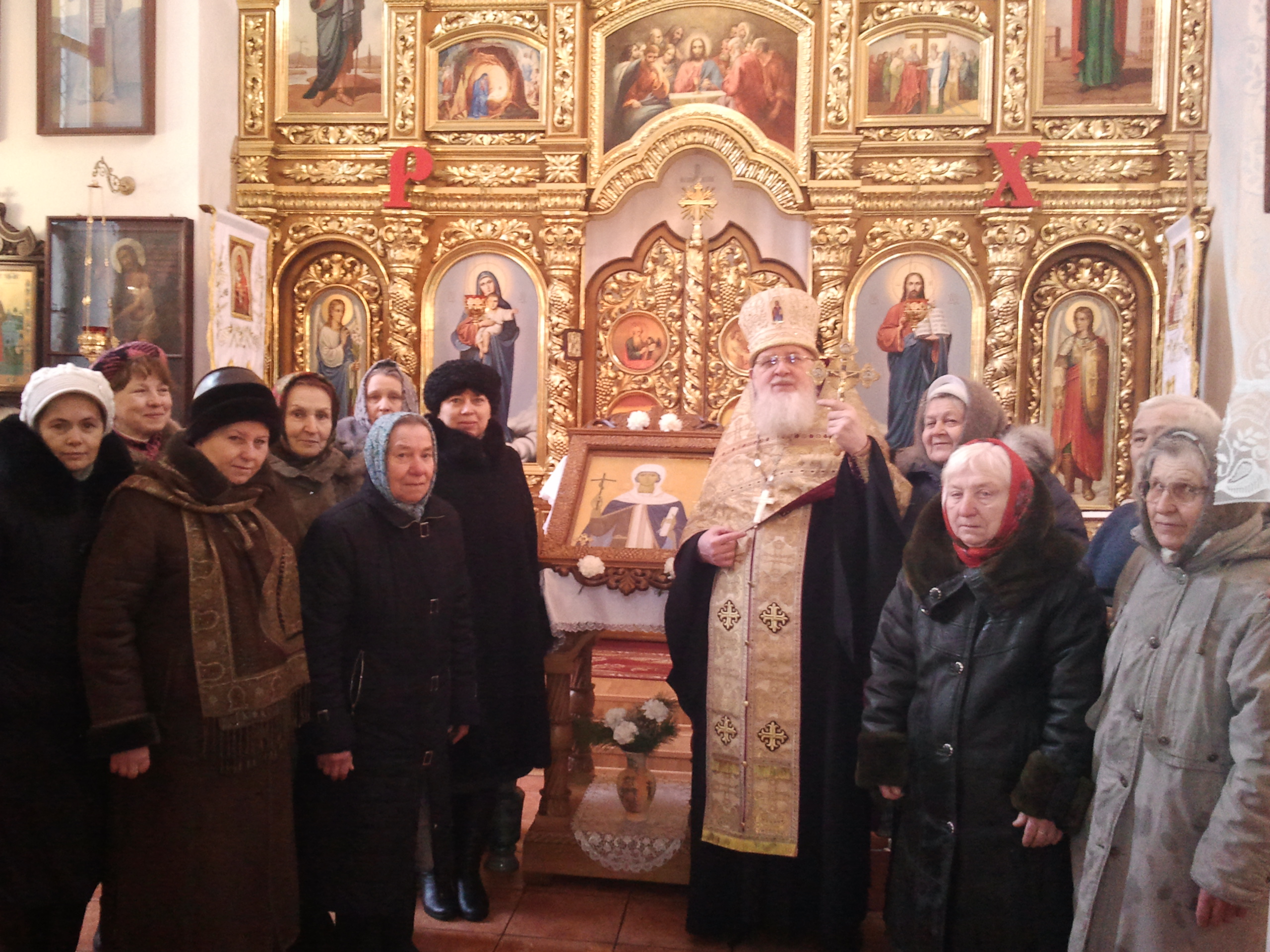 Праздничный молебен в день почитания памяти Святой равноапостольной Нины, просветительницы Грузии.27.01.2014